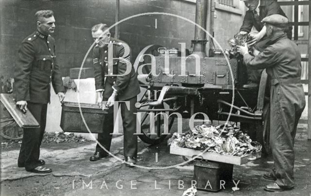 Emergency food from an Army Mobile Field Kitchen, Bath 1942