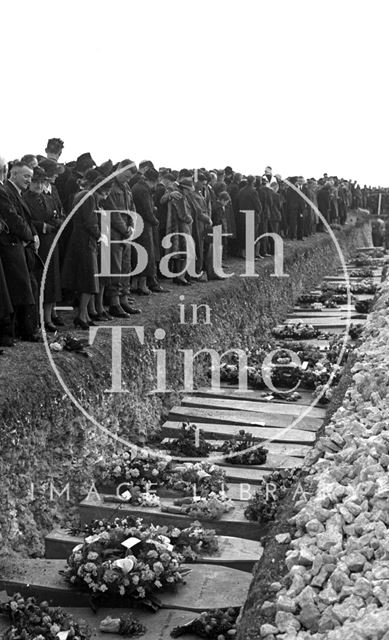 Communal graves in Haycombe Cemetery, Bath 1942