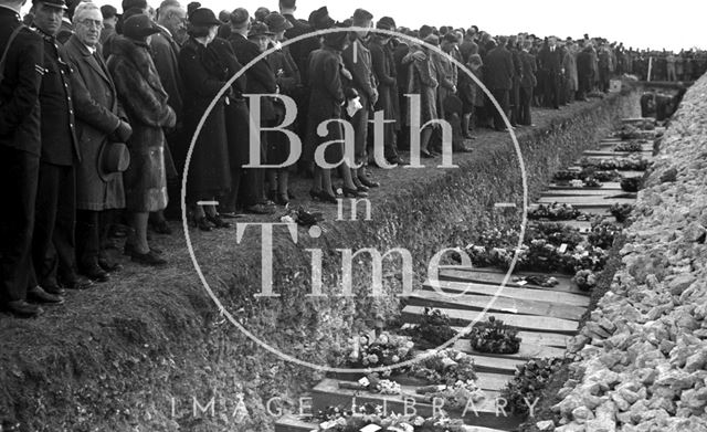 Communal graves in Haycombe Cemetery, Bath 1942