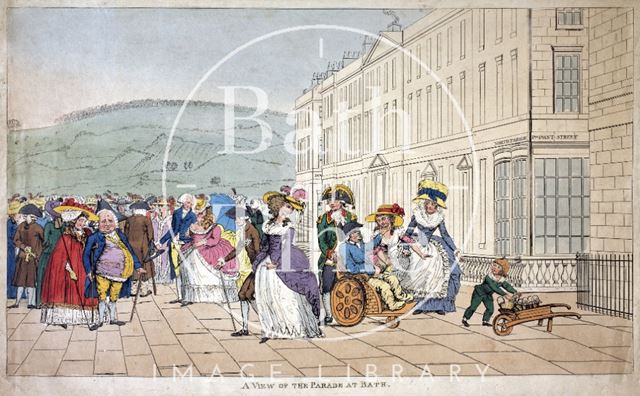 A View of the Parade at Bath c.1787