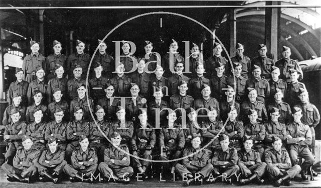 The Home Guard at Green Park Station, Bath 1945