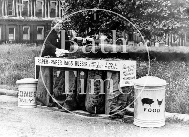 Recycling at the Circus, Bath c.1940