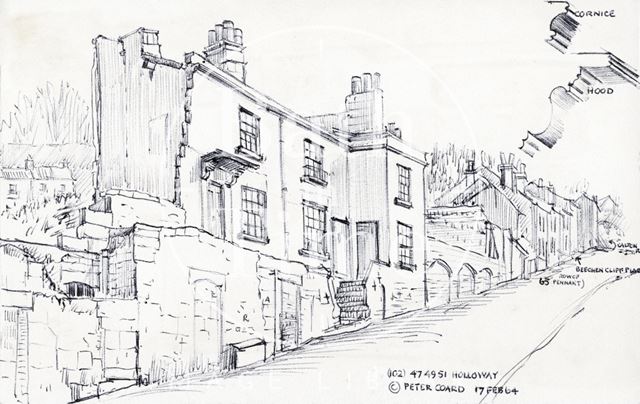 47 to 51, Holloway (previously 4 to 6, Wells Terrace), Bath 1964