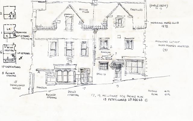 17 & 19, Holloway (previously 10 & 11, Bridge Place), Bath 1963