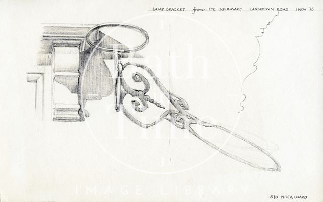 Lamp bracket, 1, Belvedere, Lansdown Road, Bath 1975