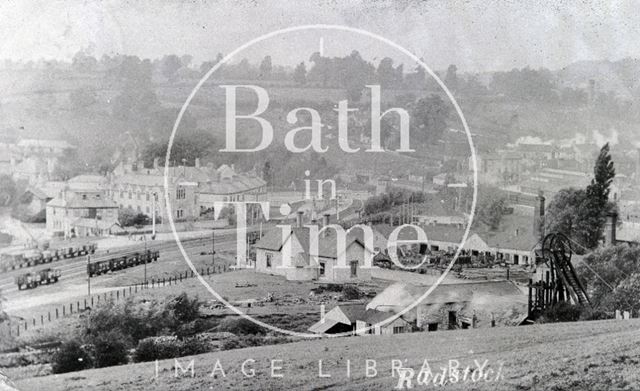 View of coal pit and railway in Radstock, Somerset c.1905