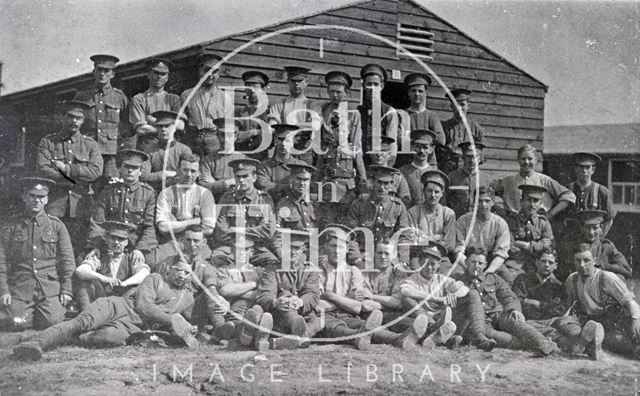 A World War One era group of soldiers at a training base c.1915?