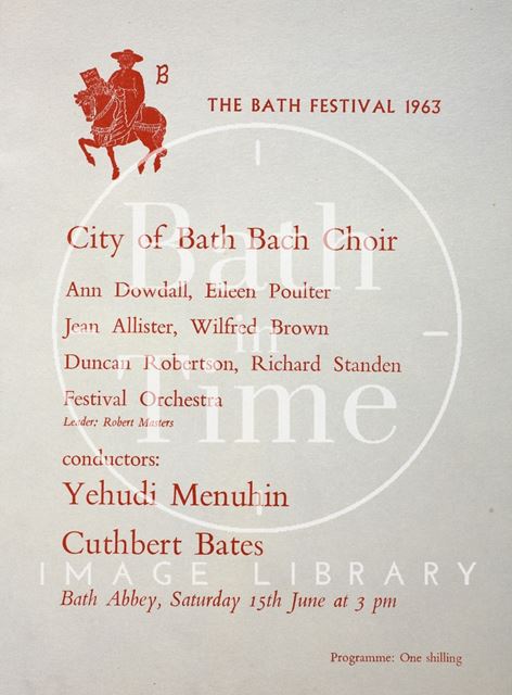 Bath Festival programme 1963