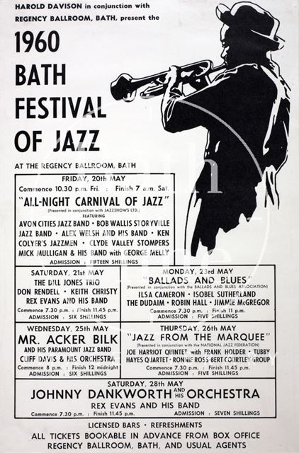 Bath Festival of Jazz poster 1960