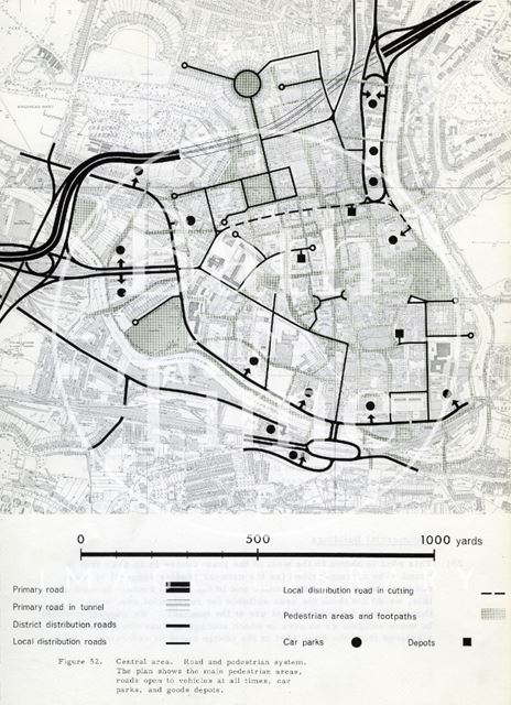 Central area road and pedestrian system, Bath 1965