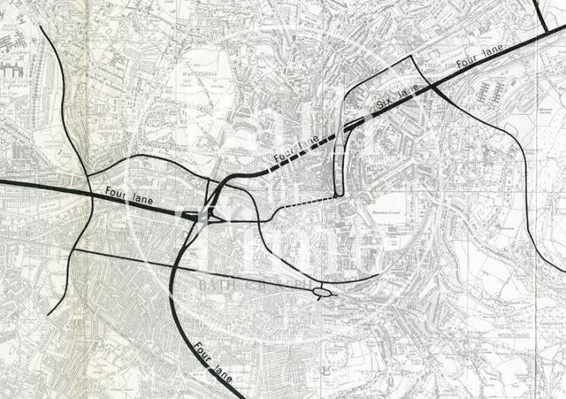 The preferred road network, Bath 1965