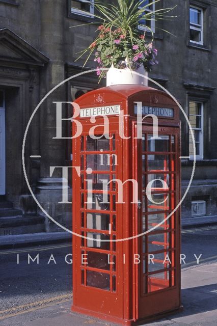 Telephone box, Upper Borough Walls, Bath 1976