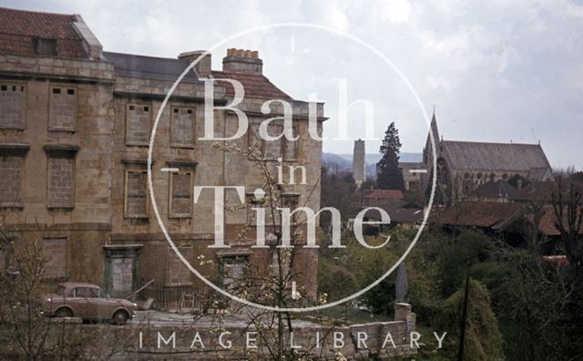 10 to 12, Chatham Row, Bath from Ladymead House 1977