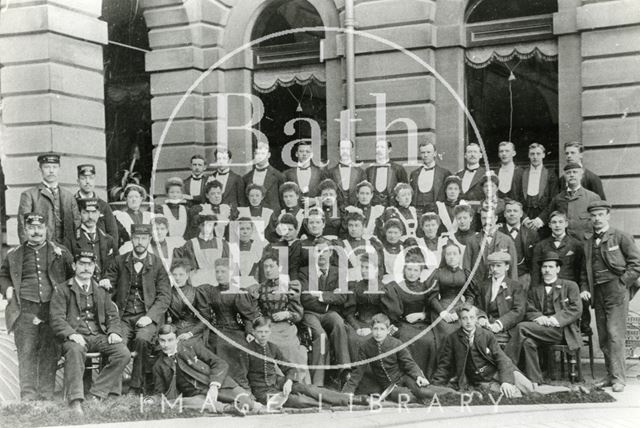 The Grand Pump Room Hotel staff, Stall Street, Bath 1888