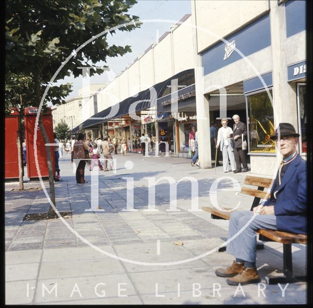 Southgate Street and the Southgate Shopping Centre, Bath c.1975