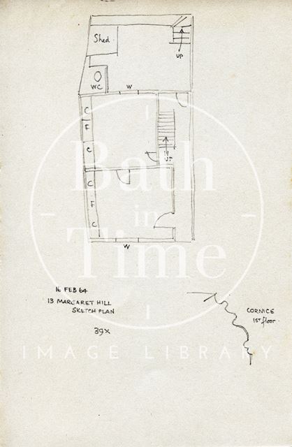 13, Margaret's Hill, Walcot, Bath 1964