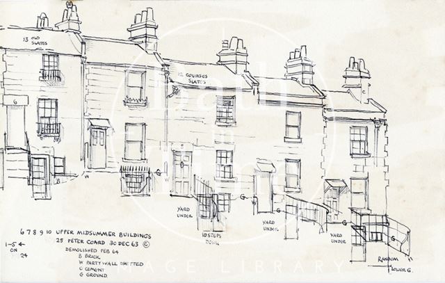 6 to 10, Midsummer Buildings, Fairfield Road, Bath 1963