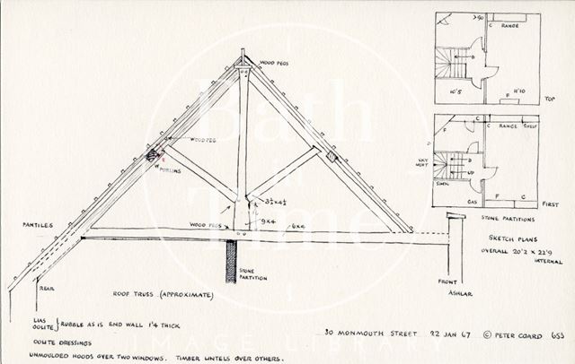 30, Monmouth Street, Bath 1967