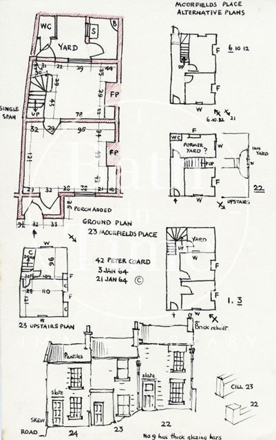 23, Moorfields Place, Walcot, Bath 1964