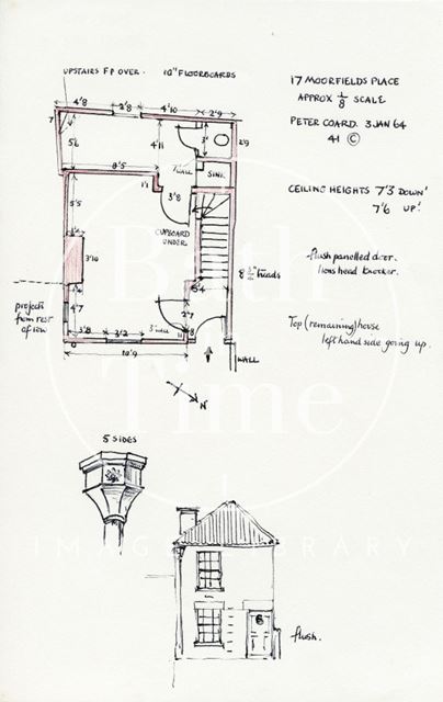 17, Moorfields Place, Walcot, Bath 1964