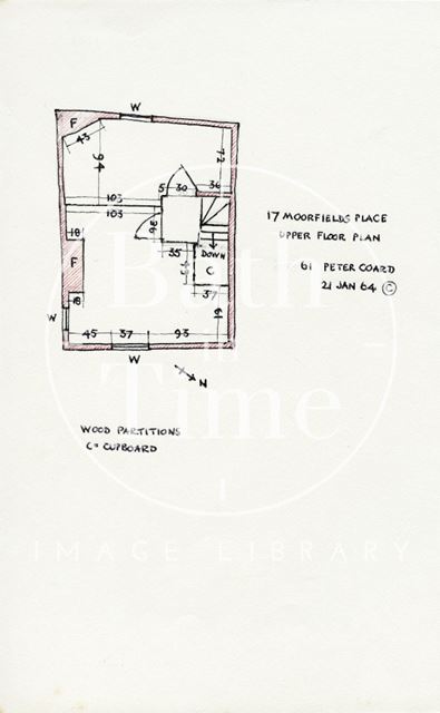 17, Moorfields Place, Walcot, Bath 1964