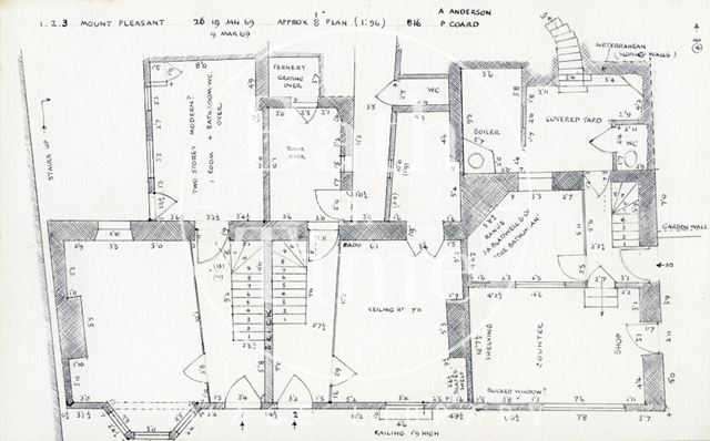 1 to 3, Mount Pleasant, Lansdown, Bath 1969