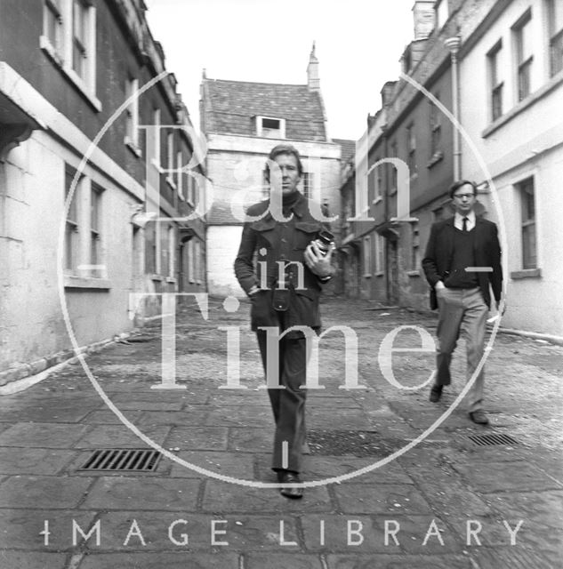 Lord Snowdon and Adam Fergusson at St. Ann's Place, Bath 1972