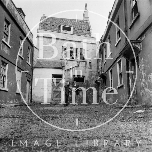 Lord Snowdon and Adam Fergusson at St. Ann's Place, Bath 1972