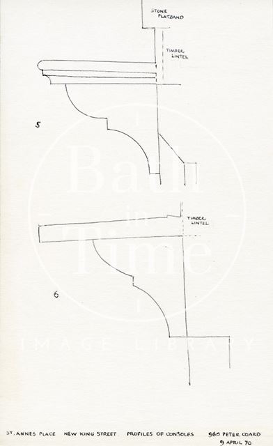 St. Ann's Place, New King Street, Bath 1970