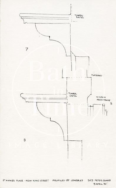 St. Ann's Place, New King Street, Bath 1970