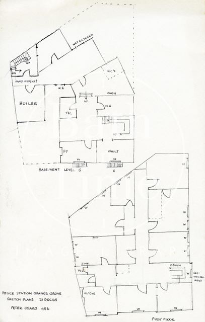 Police Station, Orange Grove, Bath 1965
