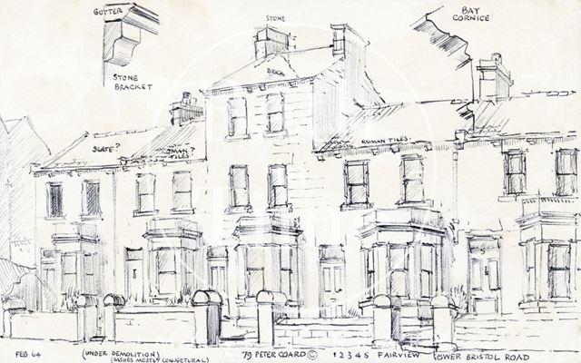 1 to 5, Fair View, Lower Bristol Road, West Twerton, Bath 1964