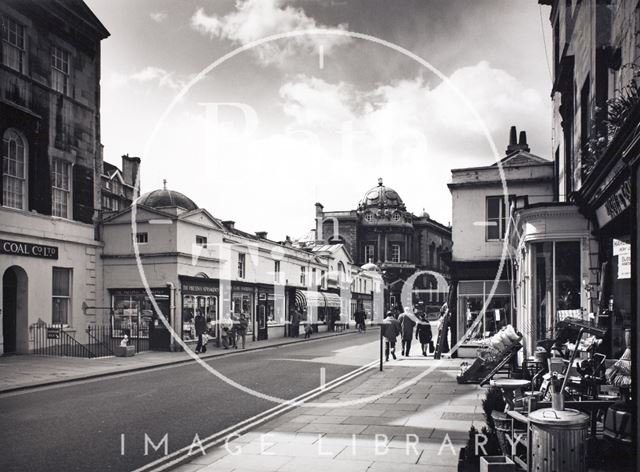 View across Pulteney Bridge, Bath c.1975