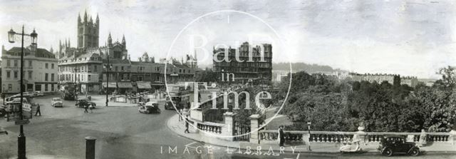 Terrace Walk and Parade Gardens, Bath c.1955