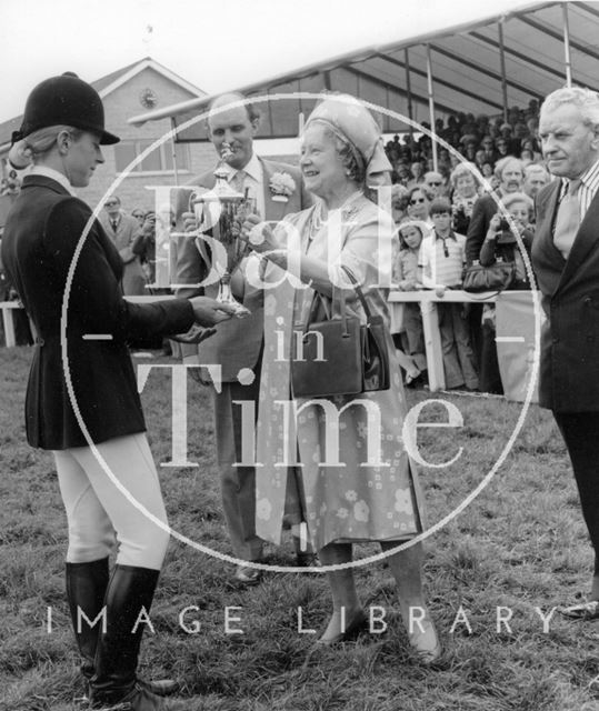 The Queen Mother at the Bath and West Show 1976