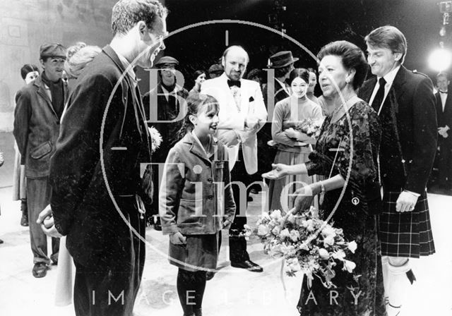 Princess Margaret at the Theatre Royal, Bath 1988