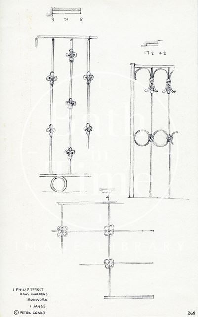 Ironwork, 1, Philip Street, Ham Gardens, Bath 1965