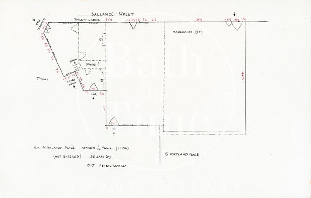 12 & Portland Arms, 12a, Portland Place, Bath 1969