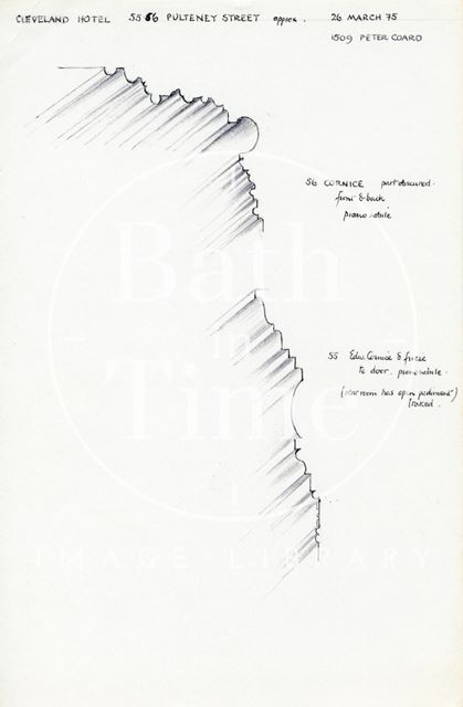 Cleveland Hotel, 55 & 56, Pulteney Street, Bath 1975