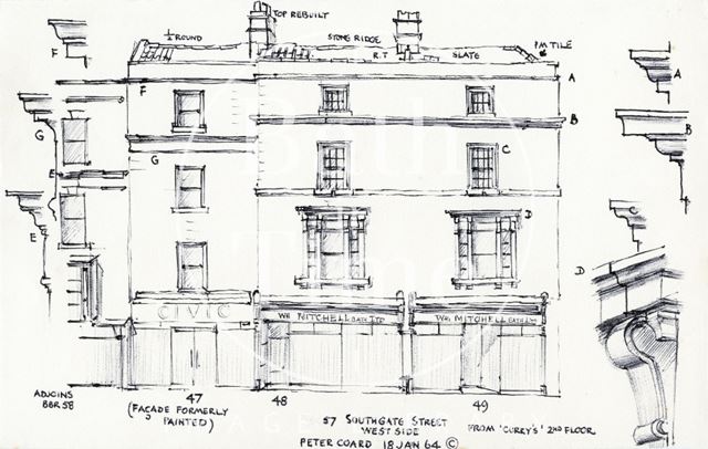 47 to 49, Southgate Street, Bath 1964