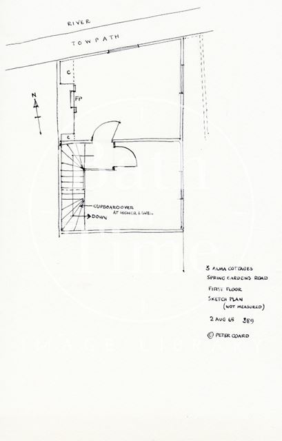 3, Alma Cottages, Spring Gardens Road, Bath 1965