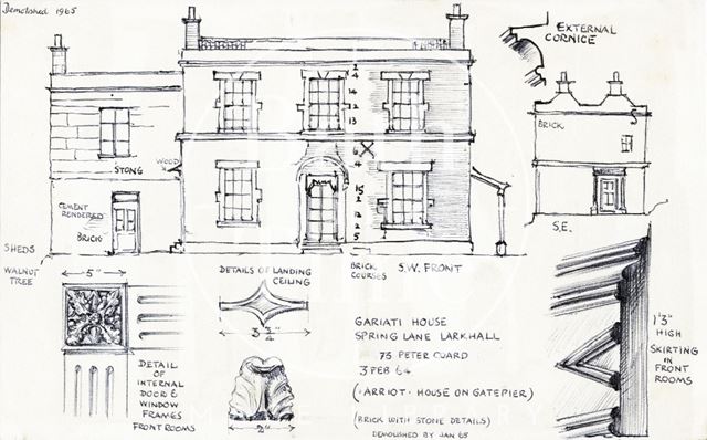 Gariati House, Spring Lane, Larkhall, Bath 1964
