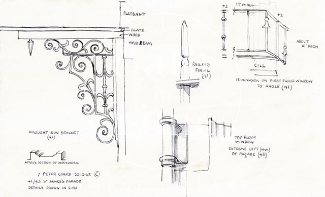41 & 43, St. James's Parade, Bath 1963