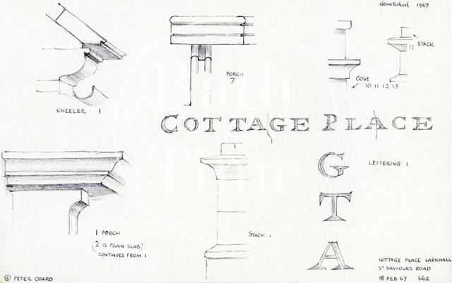 Cottage Place, St. Saviour's Road, Larkhall, Bath 1967