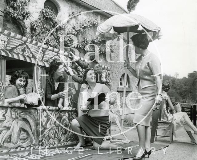 Putting the finishing touches to the Bucentaur at the Bath Festival 1962