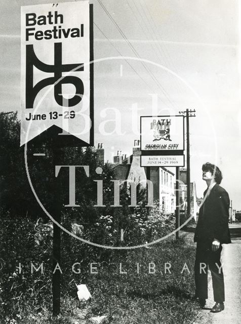 Signs welcomed visitors to Bath during the Festival of 1969