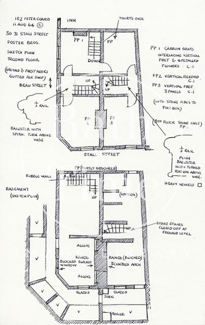 30 & 31, Stall Street, Bath 1964