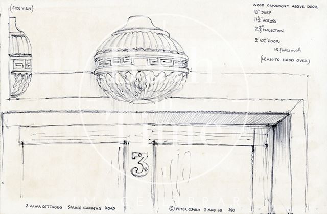 3, Alma Cottages, Spring Gardens Road, Bath 1965
