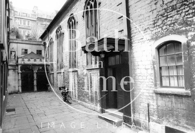 The side entrance to the Huntingdon Centre, Vineyards, Bath 1983