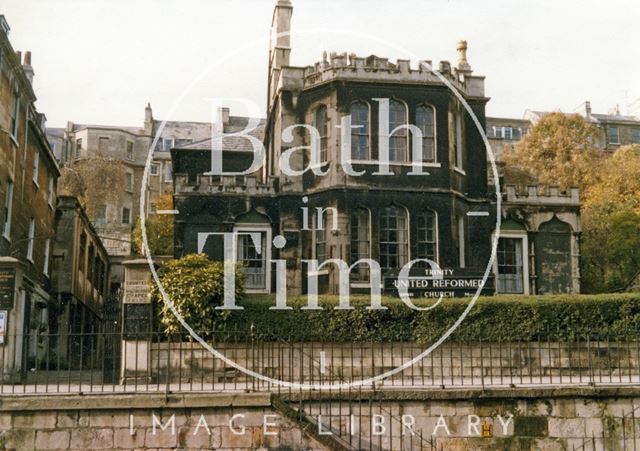 The United Reformed Church, Vineyards, viewed from the Paragon, Bath 1980